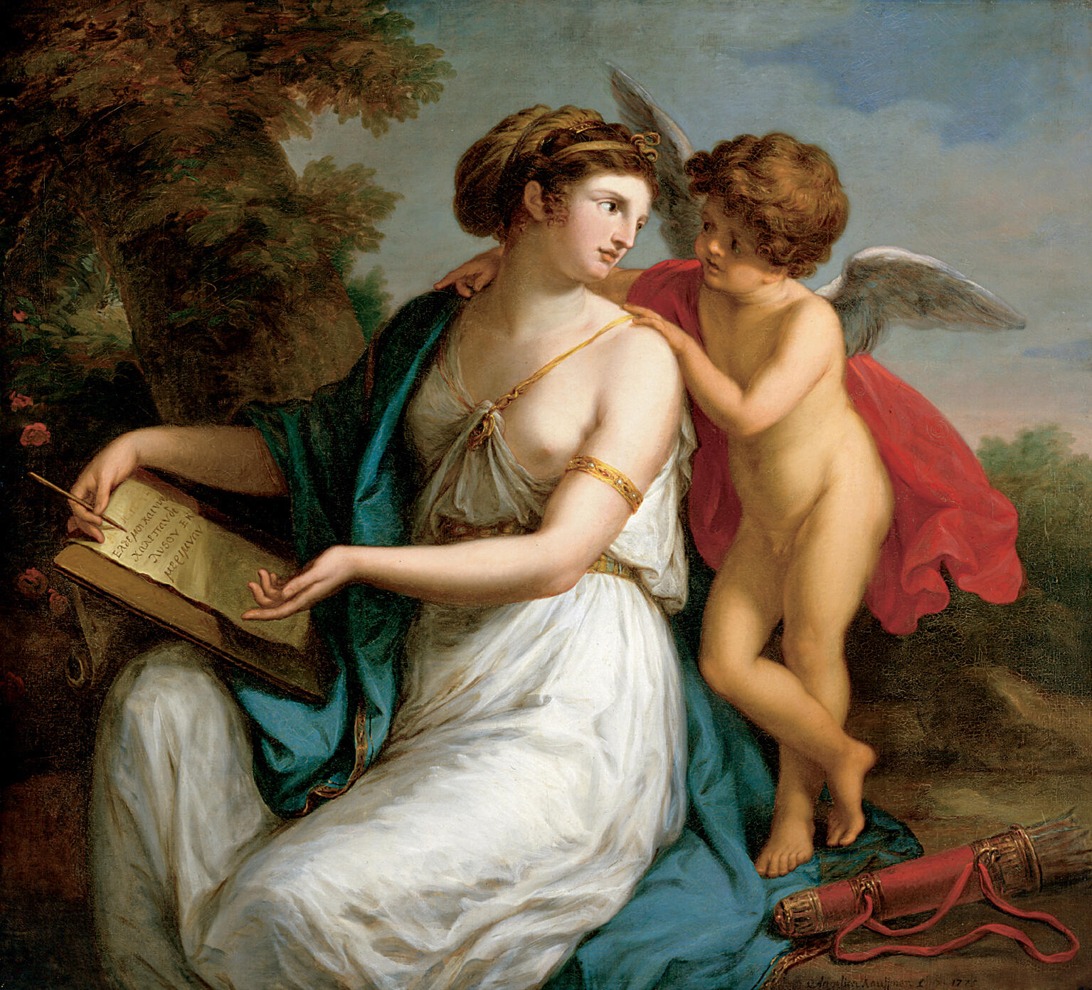 *Sappho Inspired by Love* Angelica Kauffman, 1775